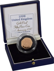 1998 - 50 Penny Proof d'oro - EEC