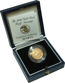 1996 Mezza Sterlina - Elisabetta II - Terzo ritratto - Corona Anziana - Proof con Confezione
