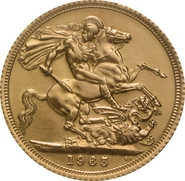 1965 Sterlina - Elisabetta II - Fiocco