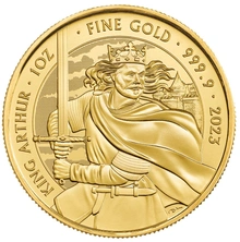 Moneta d'oro 2023 Re Artù Miti & Leggende 1oz