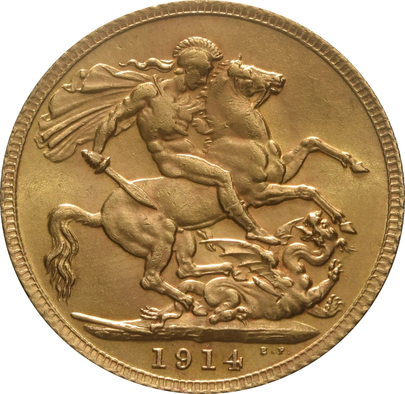 1914 Sterlina d'Oro - Giorgio V - Londra