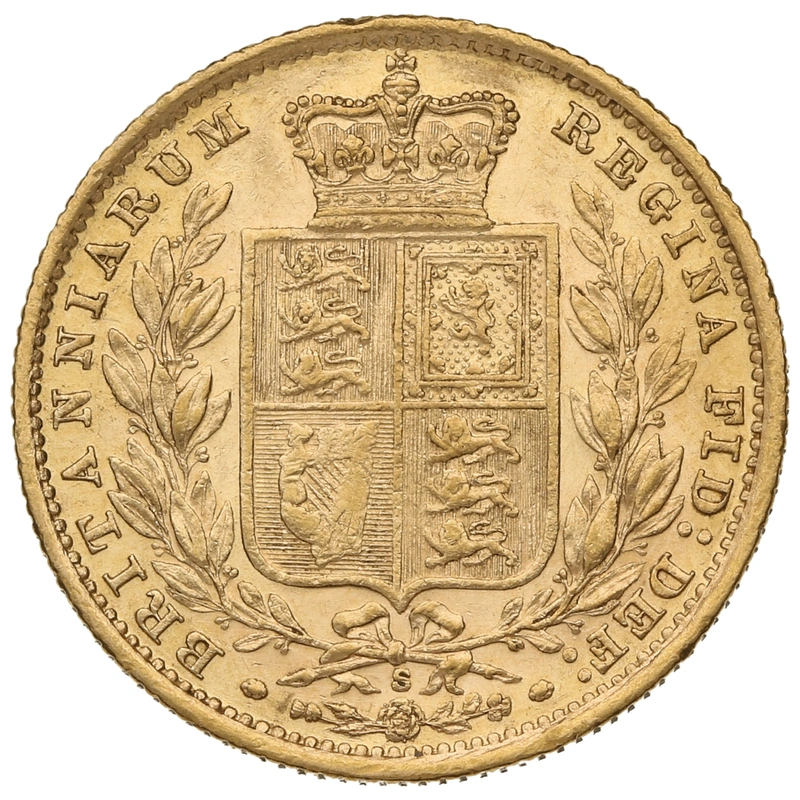 1886 Sterlina - Vittoria Giovane - Stemma Coronato - S