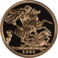 1985 Proof Sterlina d'Oro - Cofanetto