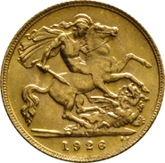 1926 Mezza Sterlina - Giorgio V - SA
