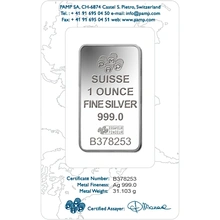PAMP 1oz Lingotto d'Argento
