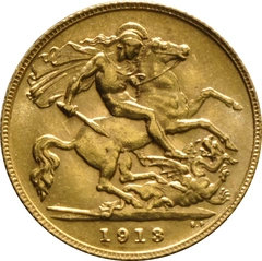 1913 Mezza Sterlina - Giorgio V - Londra