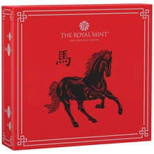 2026 Royal Mint 1 oz Anno del Cavallo Moneta d'argento Proof