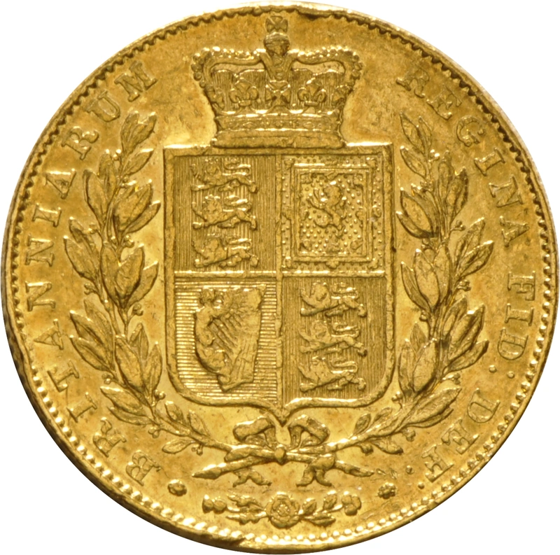 1842 Sterlina - Vittoria Giovane - Stemma Coronato - Londra