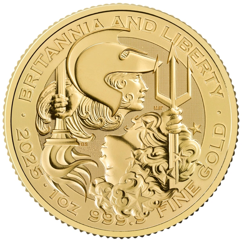 2025 Moneta d'Oro 1oz Britannia & Liberty