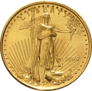 1999 Eagle Americana d'Oro 1/10oz