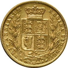 1872 Sterlina - Vittoria Giovane - Stemma Coronato - S