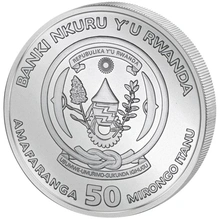 2023 Moneta d'Argento 1oz con Gorilla Africano del Ruanda