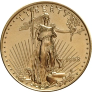 1998 Eagle Americana d'Oro 1/4oz