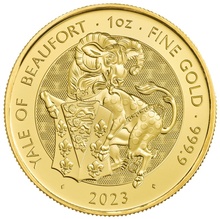 Centicora (o Aele) di Beaufort 2023 - Tudor Beasts 1oz Moneta d oro