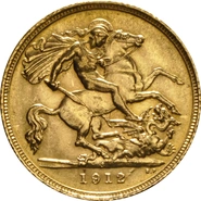 1912 Mezza Sterlina - Giorgio V - S
