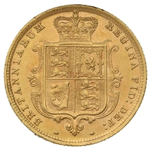 1885 Mezza Sterlina - Vittoria Giovane - Stemma Coronato - Londra