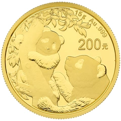 Panda Cinese 15g d'Oro - 2021