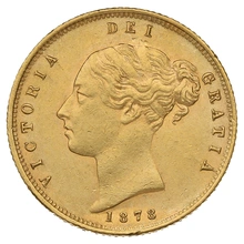1878 Mezza Sterlina - Vittoria Giovane - Stemma Coronato - Londra