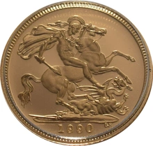 1990 Mezza Sterlina - Elisabetta II - Terzo ritratto - Corona Anziana - Proof senza Confezione