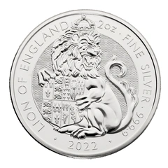 2022 Leone d'Inghilterra d'Argento 2oz - Tudor Beasts