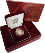2003 Proof Mezza Sterlina d'Oro - Cofanetto