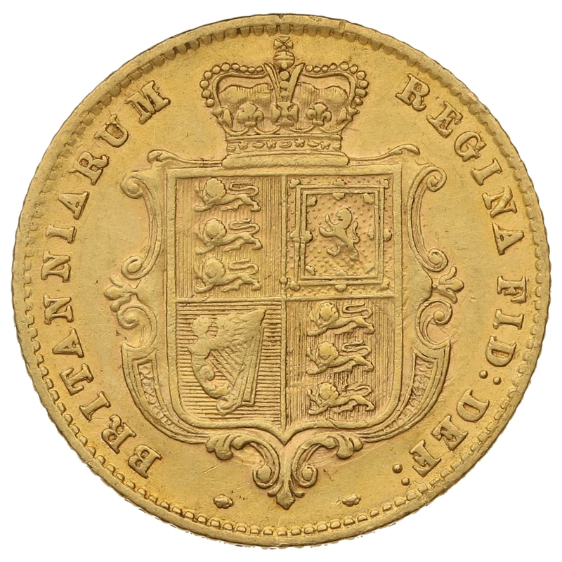 1860 Mezza Sterlina - Vittoria Giovane - Stemma Coronato - Londra
