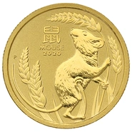 Anno del Topo d'Oro 2019 1/10oz - Perth Mint