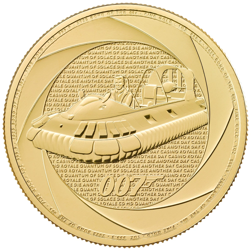 2025 Six Decades of 007, Bond of the 2000s 1oz Gold Coin