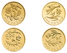 2013 Proof £1 d'Oro - Valuta UK - Collezione Floreale