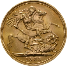 1962 Sterlina - Elisabetta II - Fiocco