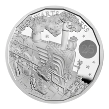 2022 25° Anniversario di Harry Potter - Hogwarts Express - Moneta d'Argento Proof 1oz