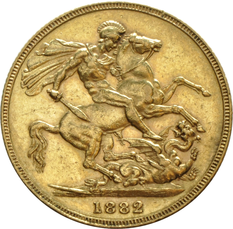 1882 Sterlina - Vittoria Giovane - M