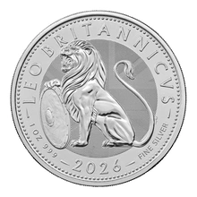 2026 Moneta d'Argento British Lion 1oz
