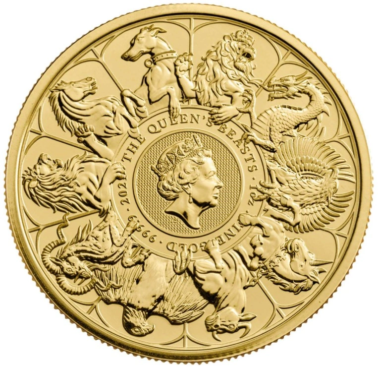 2021 Queen's Beast Completer 1oz Gold Coin
