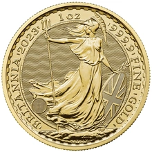Tubo da 10 Britannia d'Oro 2023 1oz Re Carlo III
