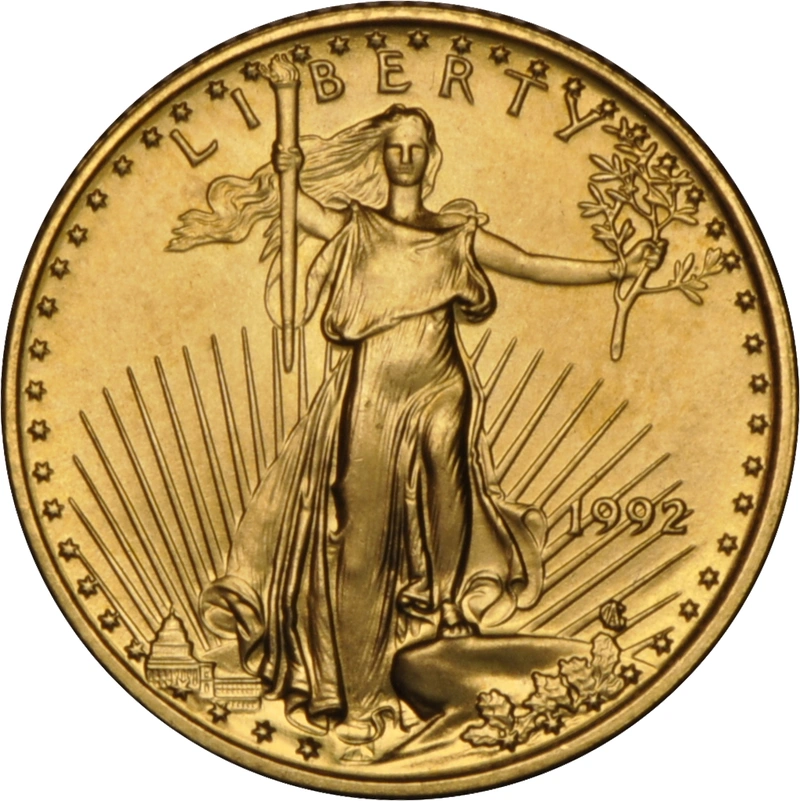 1992 Eagle Americana d'Oro 1/10oz