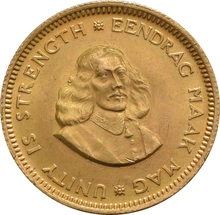 Moneta d'oro sudafricana da 1R