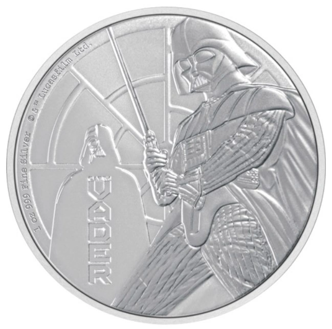 2022 Moneta d'Argento 1oz Star Wars Darth Vader