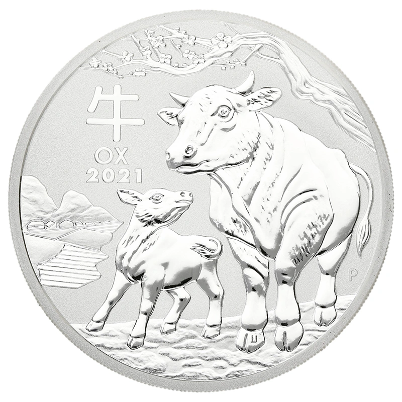 Anno del Bue d'Argento 2021 2oz - Perth Mint