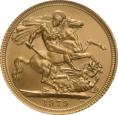 1979 Sterlina - Elisabetta II - Corona Giovane