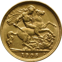1905 Mezza Sterlina - Edoardo VII - Londra