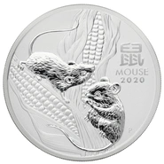 Anno del Topo d'Argento 2020 2oz - Perth Mint