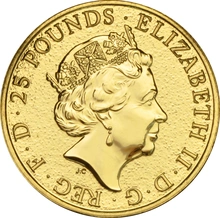 Drago Rosso del Galles d'Oro 1/4oz - Queens Beast