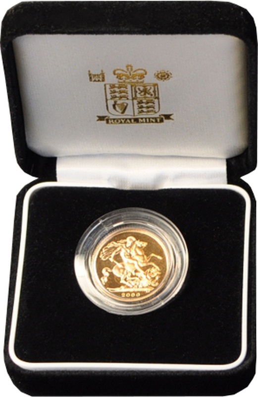 Gold Proof 2000 Sovereign Boxed