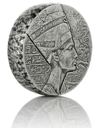 Moneta d'argento da 5 once della regina Nefertiti 2017