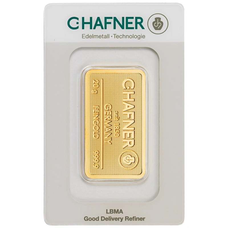 C. Hafner Lingotto d'Oro 20 Grammi