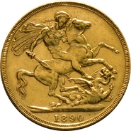 1890 Sterlina - Vittoria - Giubileo Londra