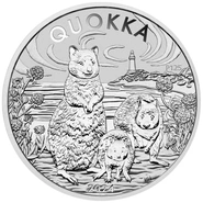 2024 Moneta d'argento australiana Quokka 1oz