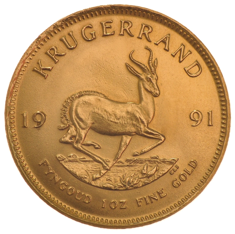 1991 1oz Krugerrand d'Oro