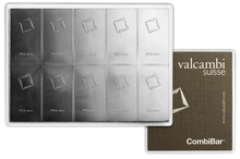 10 x 10g Combibar d'Argento